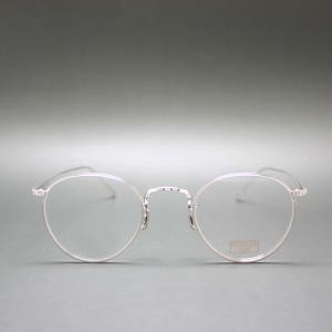 아이반7285 EV-717D 46사이즈 c800 실버 원형 클래식 티타늄 안경테