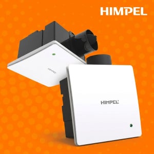 힘펠 제로크 HV3-80X MD-N 화장실 욕실 저소음 환풍기 수직 전동댐퍼 일체형 냄새 차단 실속형 직접설치