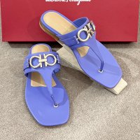 살바토레 페라가모 리키스 더블 간치니 조리 샌들 / SALVATORE FERRAGAMO WOMEN’S RIKIS DOUBLE GANCINI SANDAL [01D585]