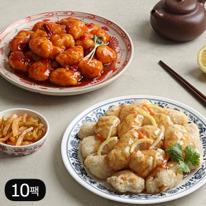 다신샵 성수동905 닭가슴살 꿔바로우&칠리깐풍기 5+5팩 / 저당소스 국내산