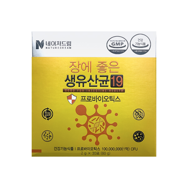 <b>네이처드림</b> 프리바이오틱스 19 장에 좋은 생유산균 30포 1박스