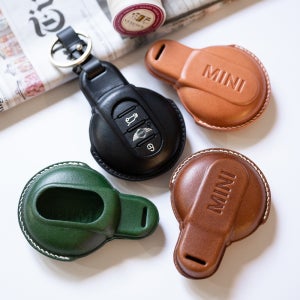 미니쿠퍼 부테로 가죽 스마트키케이스 3세대 컨트리맨 클럽맨 키링 키홀더 그린