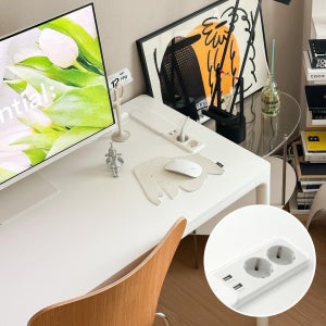 [두닷] 콰트로 에어 노트북 데스크 시리즈 (A타입 고속충전포트 + 빌트인 콘센트)