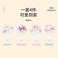 [중국 직구] MINISO 산리오캐릭터즈 아크릴 후크(4개입) 세트