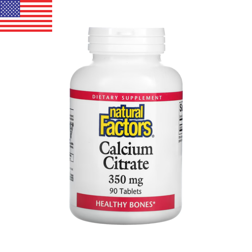 네추럴팩터스 <b>칼슘 시트레이트 350mg</b> 90정 구연산 칼슘