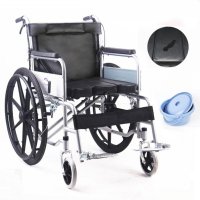 수동식 휠체어 복지용구 알루미늄 보조보행 기능성 병원 휴대용 수동