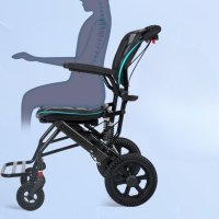 수동식 휠체어 휴대용 보조보행 초경량 알루미늄 병원 노인휠체어 복지용구