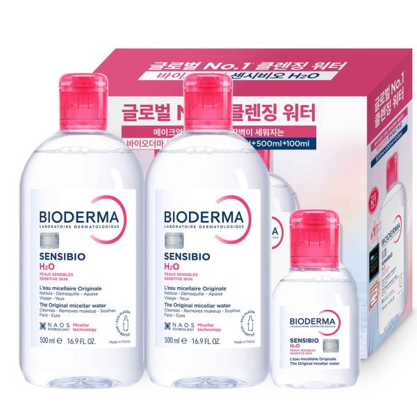 바이오더마 센시비오 H2O 클렌징워터 500ml 2개+100ml