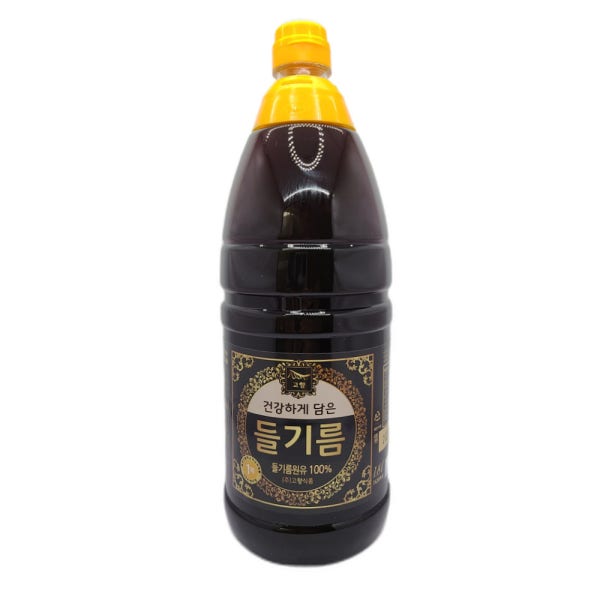 고향식품 들기름 1.8L 원액 100% 원유 진한 고소한 기름 대용량 업소용 식당