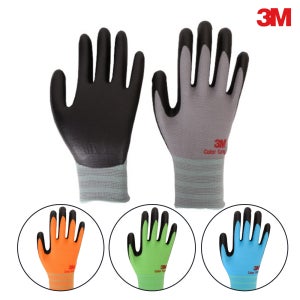 3M 코팅장갑 컬러그립 다용도 작업용 장갑 10켤레 국산