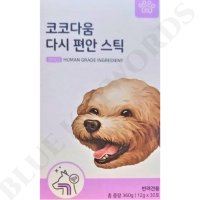 코코다움 다시편안스틱 강아지 기관지 영양제 협착 기침 켁켁 호흡기 건강 12g x 30포