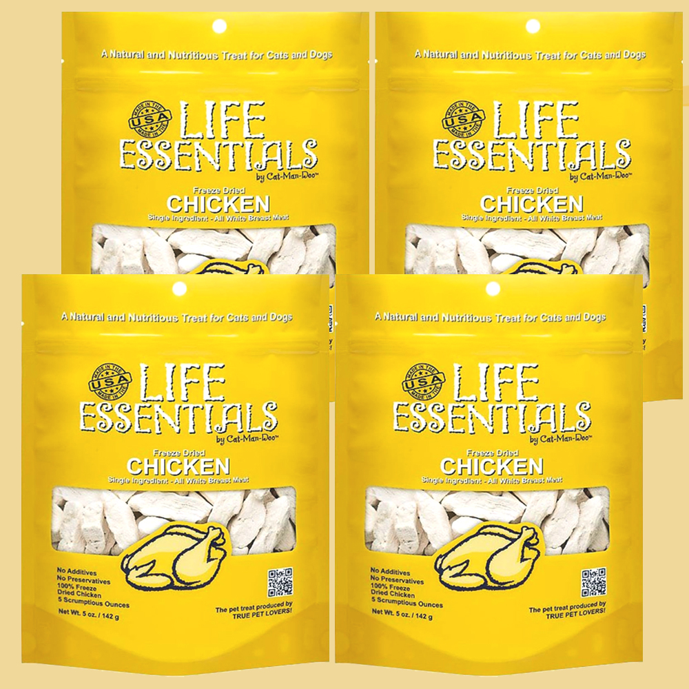 [복수구매할인] 캣만두 라이프 에센셜 동결건조 치킨, 142g, 4개