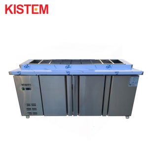 올스텐 디지털 1800 뒷줄토핑테이블냉장고 KIS-PDB18R-5 프로모델 업소용냉장고 냉장 3도어 앞작업대 주방 식당 카페 영업용 KISTEM 키스템