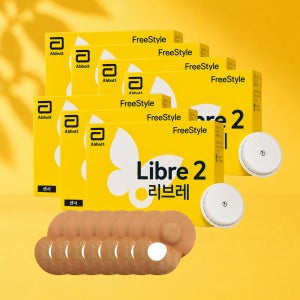 프리스타일리브레2 연속혈당측정기 7개(98일분) 1형당뇨 처방전 센서 관리 알람 무채혈