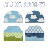 수심 Cloud Rug 클라우드 러그 구름 블루 하늘 카펫 발매트 현관 침실 반원형 감성