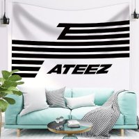 학습교재 초등학생 ATEEZ S FLAG 태피스트리 벽걸이 거실 포스터세계지도