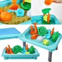 아기 모래놀이 장난감 실내 모래 놀이터 매트 테이블 세트