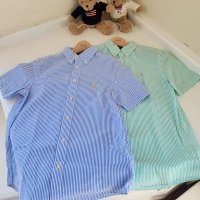 폴로 보이즈 시어서커 반팔 셔츠 Boys Short Sleeved Seersucker Shirt