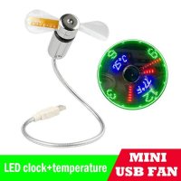 클립형스탠드 usb스탠드 새로운 미니 USB LED 시계 및 온도 휴대용조명 LED전구