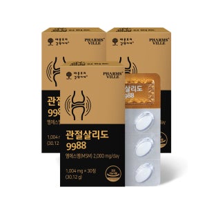 관절살리도 9988 옵티 MSM 2000 관절 연골 케어 엠에스엠 30정, 3개