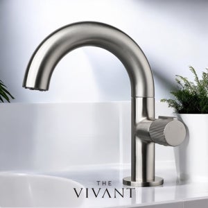 원홀수전 욕실 세면대 수도꼭지 VIVANT RB340 매트실버 수전교체 무광