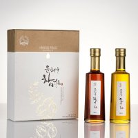 [장유원] 장유원 지함세트 2번 (참기름 들기름 300mL 2병) 기업선물 단아한디자인