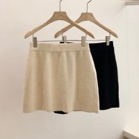 Vegetable 베지터블 Blend knit skirt 블랜드 니트 스커트 아이보리 블랙