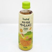 티로그 제주청귤 아이스티 녹차 제로 500ml 24개