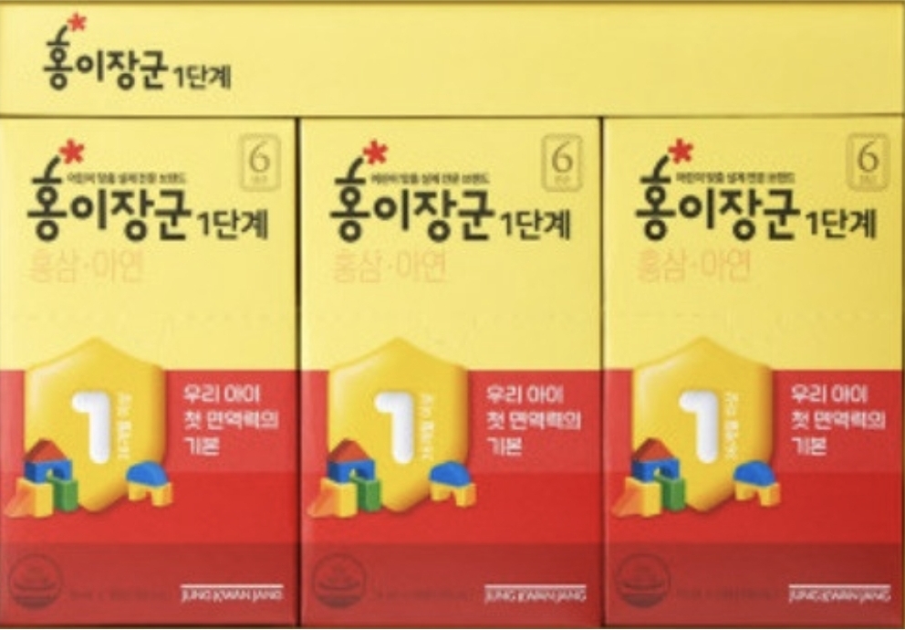 정관장 홍이장군 1단계 30포 백화점동일제품
