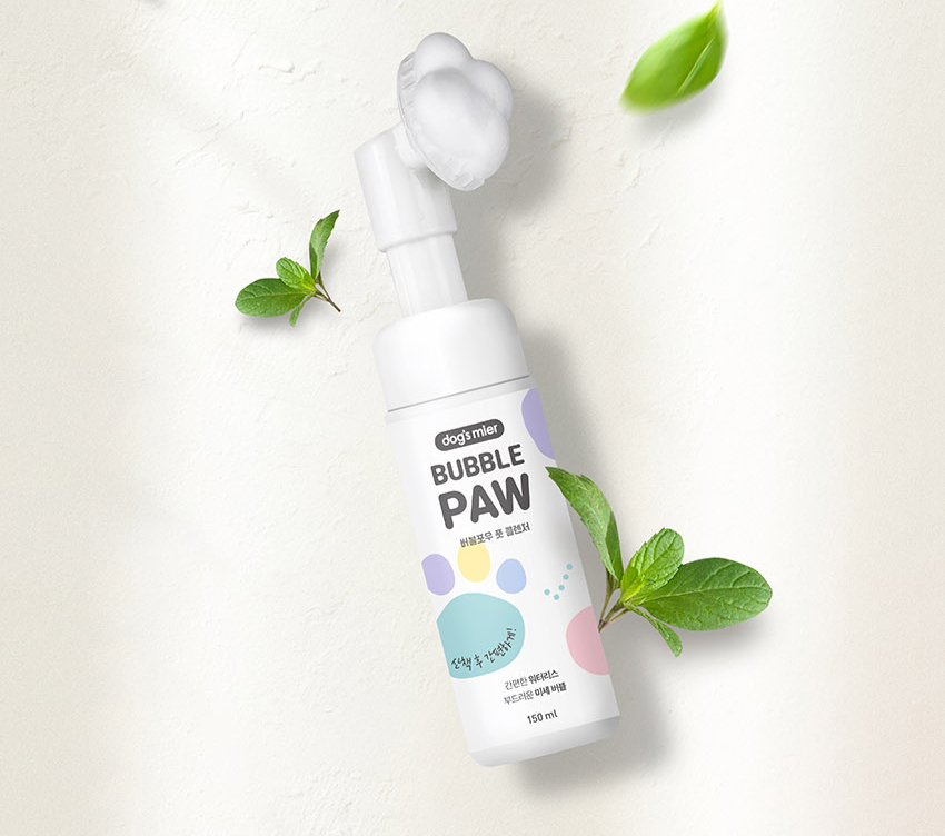 강아지 고양이 발세정제 버블포우 풋클렌저 150ml (독스미어)