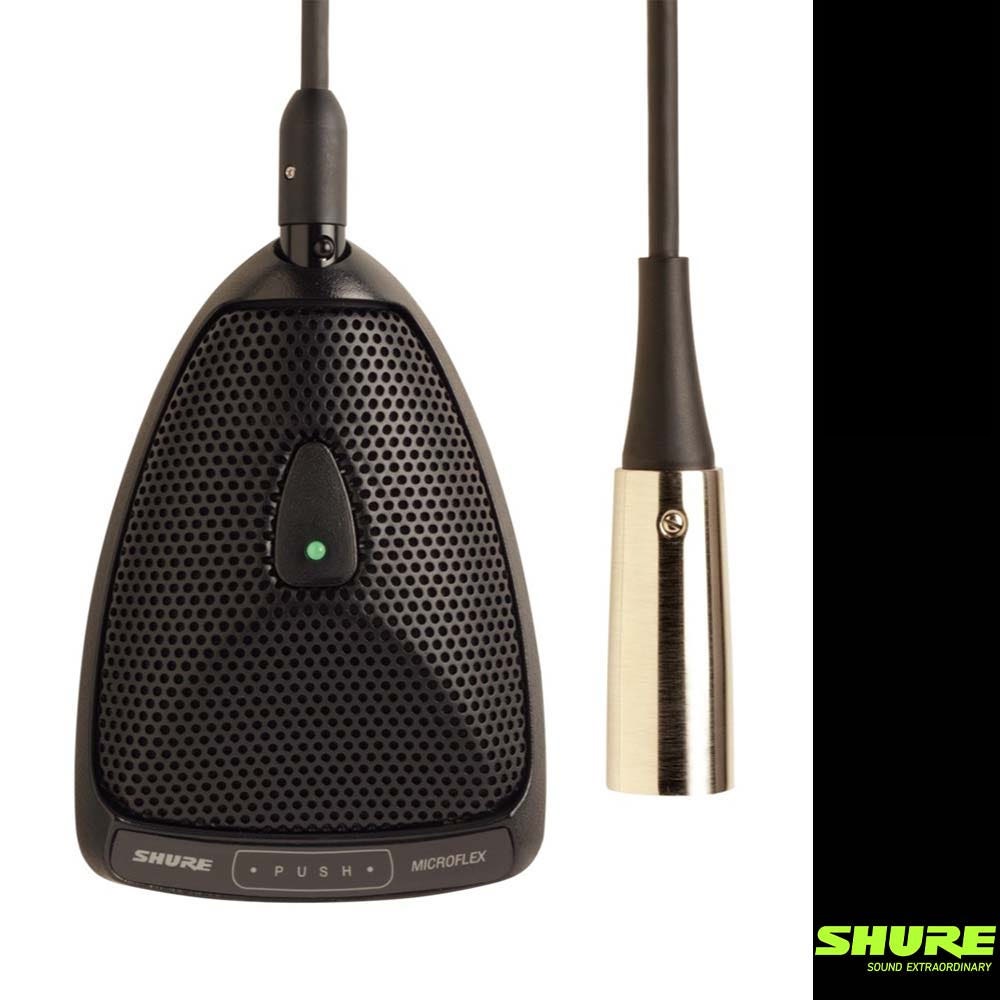 SHURE MX393/S 슈어 바운더리 마이크 초지향성 프리앰프 장착