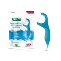 GUM 일회용 치실 치과 손잡이형 치간칫솔 150개입 검 휴대용치실 Y자형