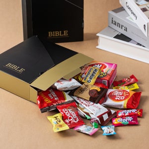 [풍성한선물] 바이블 든든한 간식 박스 / 교회 학교 회사 단체 답례품 과자선물세트