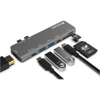 버바팀 Verbatim USB 허브 7 in 2 젠더 어댑터 4K HDMI USB C SD카드