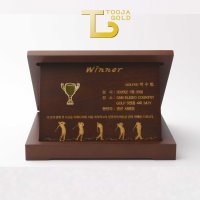 순금 골프 트로피 상패 18.75g 우승 홀인원 싱글 이글 선물