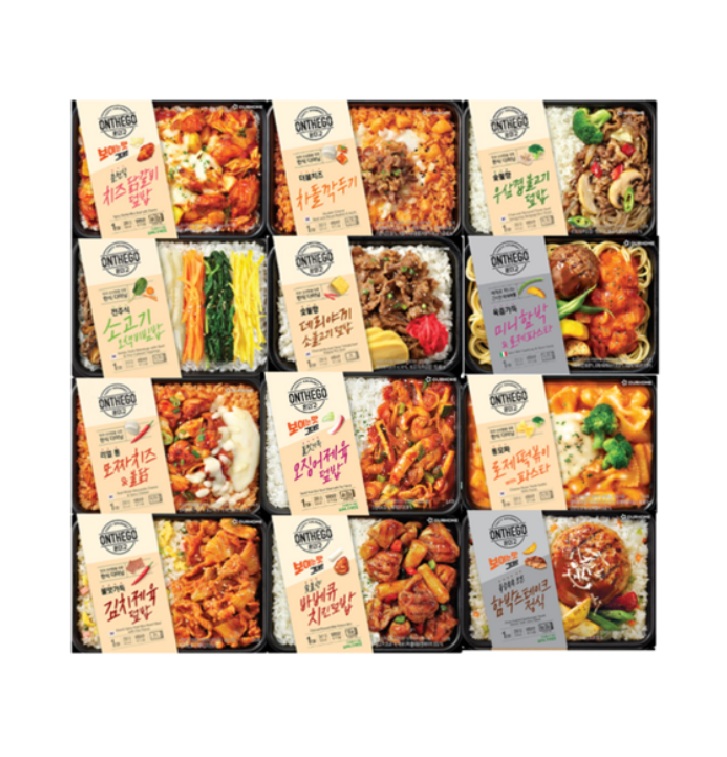 아워홈 온더고 인생도시락 12종 2주팩 <b>아침</b>밥 점심밥 <b>식사</b>대용 간편식