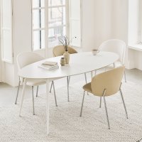 블랑쉬 오벌테이블 식탁 테이블 세라믹테이블
