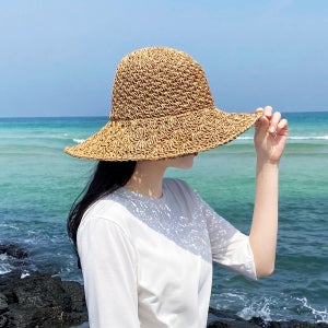 라탄 밀짚모자 챙넓은모자 라피아햇 버킷햇 여성벙거지 여름 왕골 캠핑 휴양지 비치 바캉스