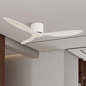 실링팬 실링펜 천장선풍기 거실 공간조명 132cm(52인치) 엔베르 화이트