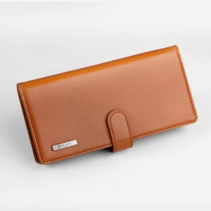 천연 소가죽 지갑형 케이스 브라운, 갤럭시A34