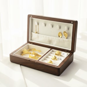카라멜 원목 돌반지보관함 주얼리 악세사리 우드 아기 보관함 보석함 케이스