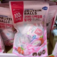 코어틴 단백질볼 딸기맛 400g/20g x 20 코스트코