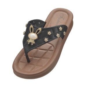 발편한 조리 여름 슬리퍼 실내화 빈티지 여성 쪼리 토끼 포인트 세비지