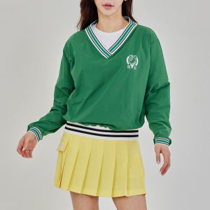 제이투제이 여성골프웨어 브이넥 아노락 골프맨투맨
