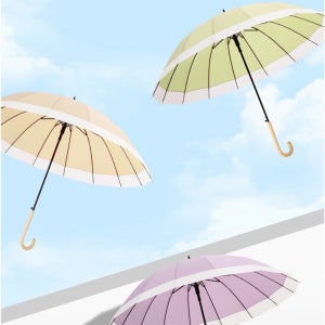 장대우산 특이한우산 가벼운 지팡이 파스텔