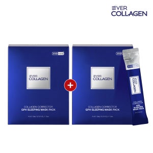 바르는 에버콜라겐 슬리핑 마스크팩 15포x 2 Box 수면 수분 콜라겐 진정 물광 화장품