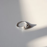 진주반지 pearl point open ring 925실버