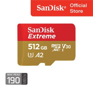 샌디스크 익스트림 마이크로SD V30 512 GB 기가 SDSQXAV 핸드폰 메모리