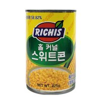 리치스) 스위트콘 425g (태국) 옥수수 콘 콘소메 캔 스위트 마약옥수수