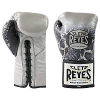 레예스 프로페셔널 복싱 글러브 실버 블랙 스틸 스네이크 10oz Reyes PROFESSIONAL SILVER BLACK STEEL SNAKE GLOVES